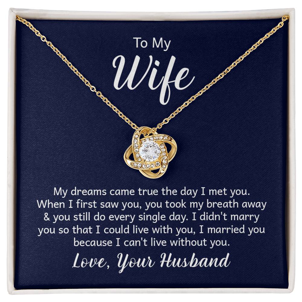 Love Knot Necklace and note for your wife - Gadgets, Gifts, & Gizmo