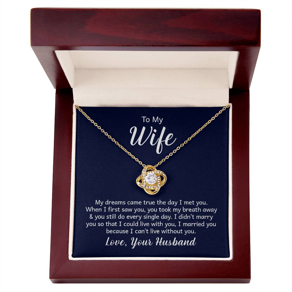 Love Knot Necklace and note for your wife - Gadgets, Gifts, & Gizmo