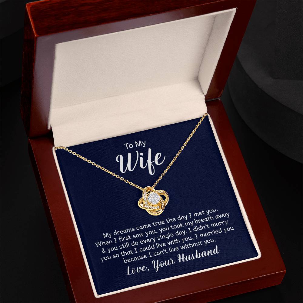 Love Knot Necklace and note for your wife - Gadgets, Gifts, & Gizmo