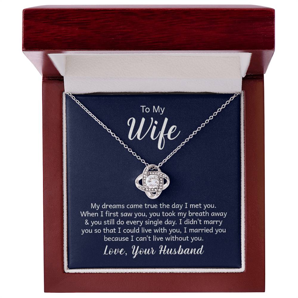 Love Knot Necklace and note for your wife - Gadgets, Gifts, & Gizmo