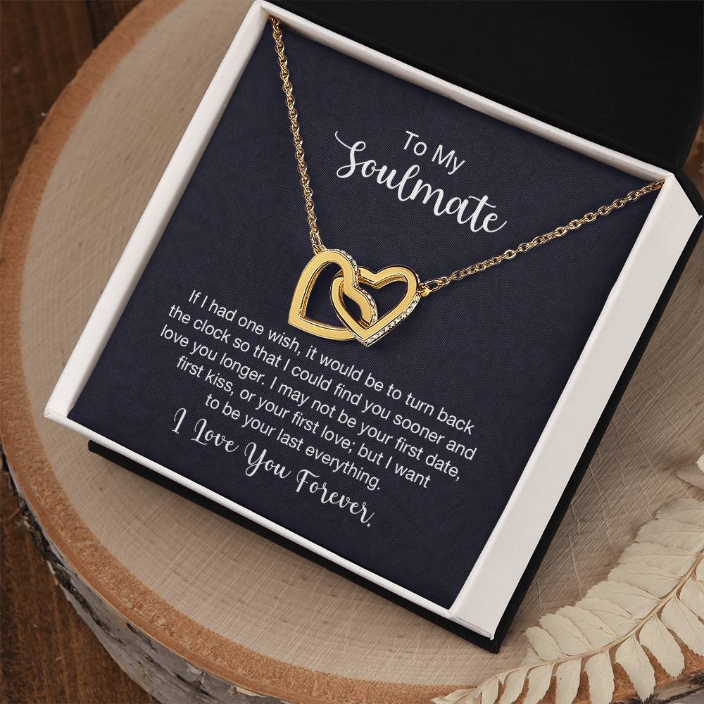 Interlocking Hearts Necklace (Yellow & White Gold Variants) for your soulmate - Gadgets, Gifts, & Gizmo